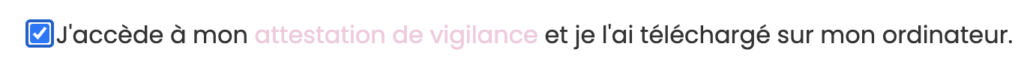 attestation de vigilance 